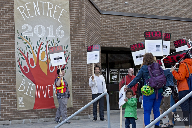 836539-3.jpg Il s'agit de la deuxième journée de grève... (photo Patrick Sanfaçon, archives la presse)