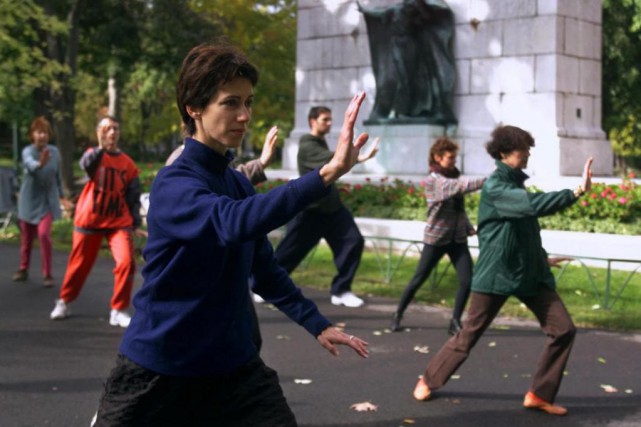 Arts martiaux: à chacun son style Taï-chi dans un parc montréalais. On travaille des... (PHOTO PAUL CHIASSON, ARCHIVES LA PRESSE CANADIENNE)