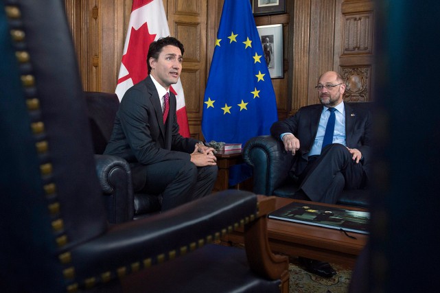 Libre-échange avec l'UE: Trudeau a parlé avec le président du Parlement européen