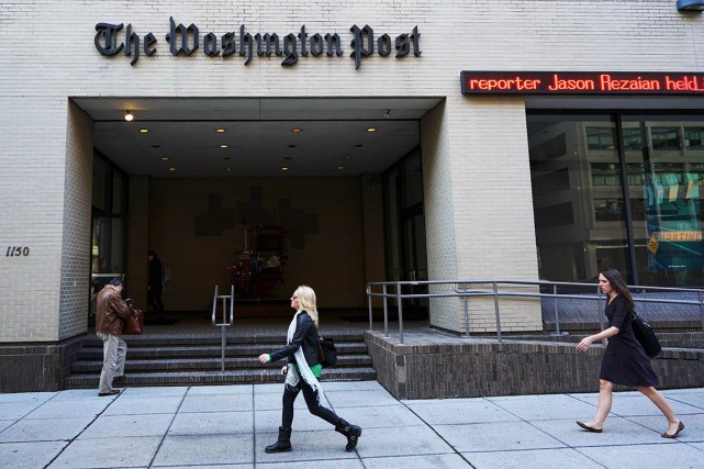 Bénéficiaire en 2016, le Washington Post va embaucher en 2017 Lors de cette année «remarquable», le Washington Post a vu... (AFP, MANDEL NGAN)