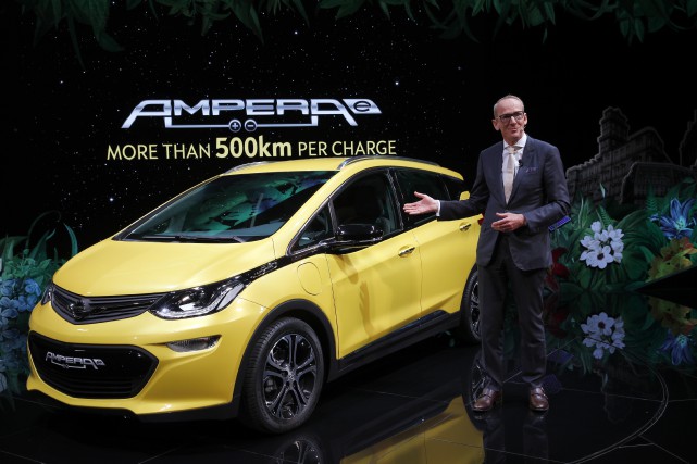 France Paris Auto Show Le président d'Opel voulait faire d'Opel un constructeur... (photo AP)