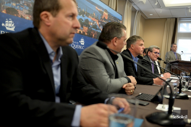 Inondations: une centaine d'employés de Québec sur le qui-vive La Ville de Québec a fait le point... (Le Soleil, Erick Labbé)