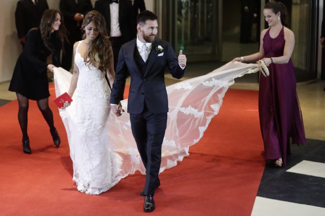 Le gratin du soccer réuni au mariage de Lionel Messi