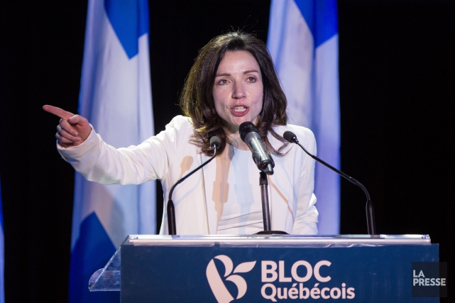 La chef du Bloc québécois, Martine Ouellet.... (PHOTO SIMON GIROUX, ARCHIVES LA PRESSE)