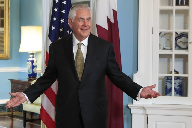 Le secrétaire d'État américain Rex Tillerson... (Photo Manuel Balce Ceneta, AP)