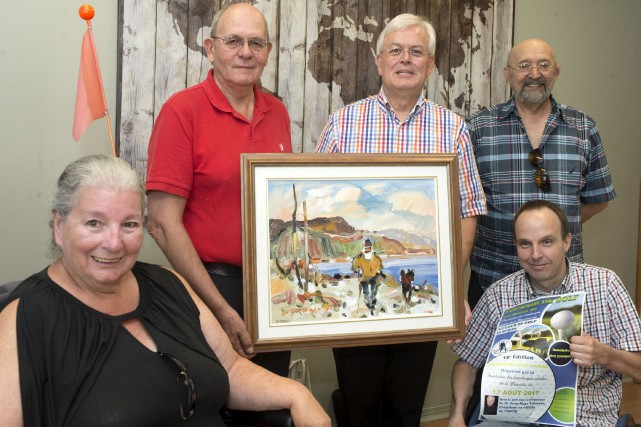 Tournoi de golf au profit des handicapés adultes de la Mauricie On retrouve sur la photo Claude McKinnon, secrétaire... (Stéphane Lessard)