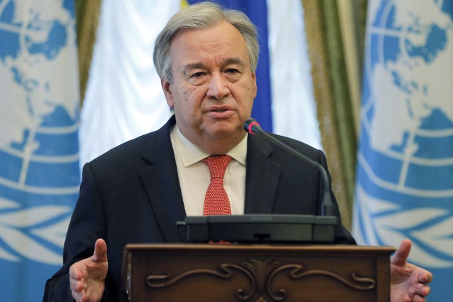Le secrétaire général de l'ONU appelle à se lever contre le racisme et la xénophobie Le secrétaire général de l'ONU Antonio Guterres n'a pas... (Photo Efrem Lukatsky, AP)