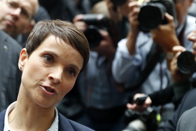 GERMANY-ELECTION/REACTION AFD Frauke Petry a annoncé en pleine conférence de... (REUTERS)