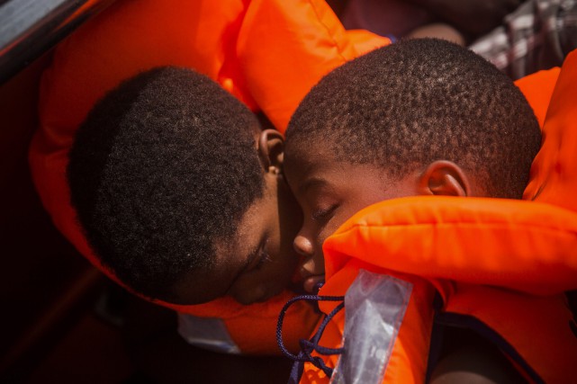 YE EU Libya Migrants Les 3800 migrants, majoritairement de l'Afrique de l'Ouest,... (AP)