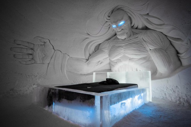 Dormir au pays des Marcheurs blancs En collaboration avec HBO Nordic, le Snow Village... (photo tirée du site de l'hôtel)