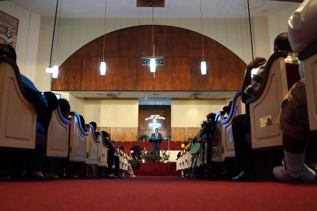À Detroit, l'église du père d'Aretha Franklin célèbre la «Reine du Soul»
