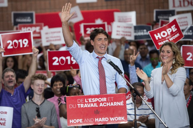 Justin Trudeau, candidat libéral dans Papineau en 2019