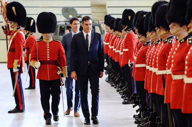 Justin Trudeau reçoit son homologue espagnol à Montréal
