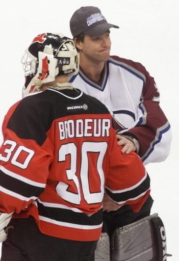 Brodeur Ties Roy in Career Wins