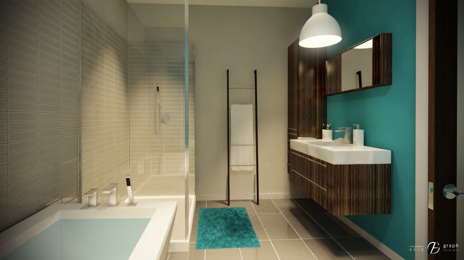 Salle de bain turquoise et taupe – lombards Chambre turquoise et taupe