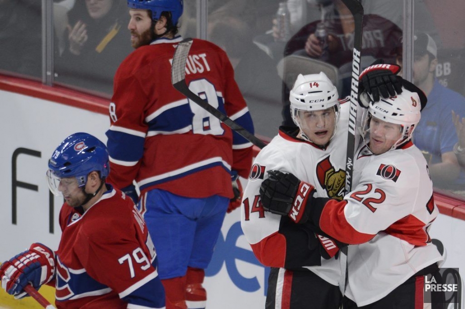 Collin Greening (14) célèbre son but en compagnie... (Bernard Brault)