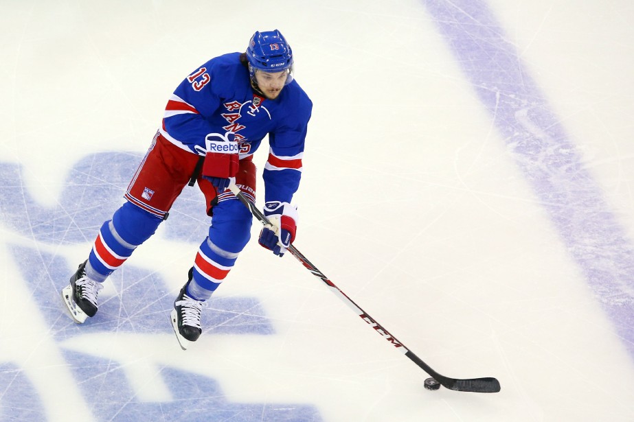 L'aillier des Rangers Daniel Carcillo.... (Photo Ed Mulholland, USA Today)