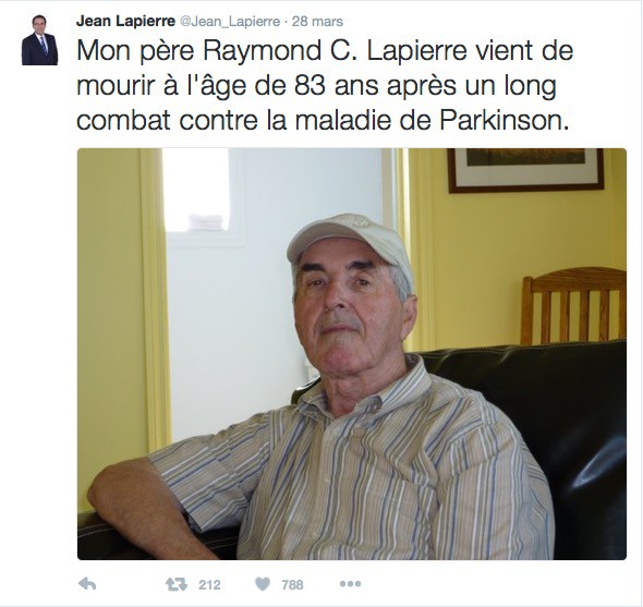 Lapierre, Jean Aurevoir Jean Lapierre, tu es parti trop tôt 1165097