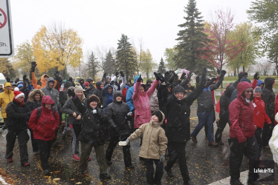 Grande marche de Granby: un succès malgré la météo - LaPresse.ca