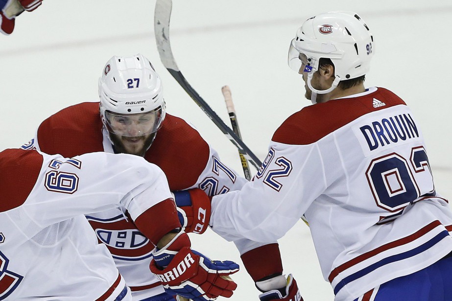 Alex Galchenyuk et Jonathan Drouin... (Photo John Woods, archives PC)