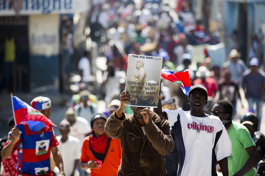 Haïti: les manifestants anti-Trump réclament le départ de leur président