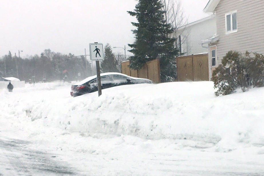 Une tempête de fin de printemps qui a enseveli des