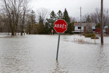L'eau gagne du terrain à Rigaud
