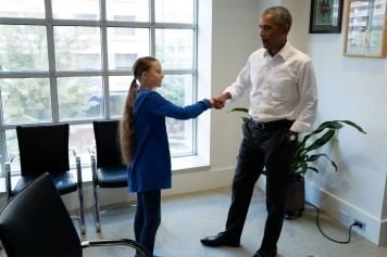 Greta Thunberg rencontre Barack Obama