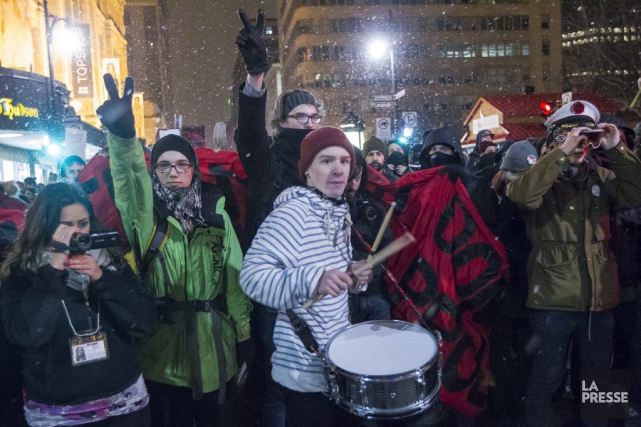 Nouvelle manifestation contre l'austérité au centre-ville de Montréal ...