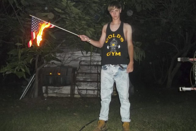 Des républicains gênés par les dons d'un leader suprémaciste Dylann Roof (ci-dessus), tueur présumé de neuf membres... (PHOTO LASTRHODESIAN.COM/AFP)