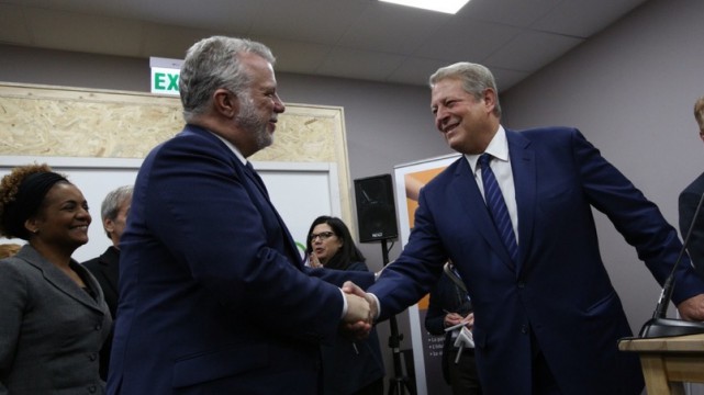 Image result for al gore and philippe couillard