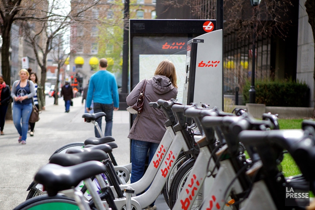 Départ canon pour BIXI en 2016 L'année 2016 s'annonce encore plus prometteuse alors que... (PHOTO SARAH MONGEAU-BIRKETT, ARCHIVES LA PRESSE)