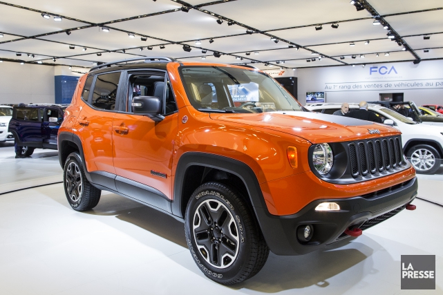 Salon de l'auto-16.jpg La version européenne diésel du Jeep Renegade est... (PHOTO EDOUARD PLANTE-FRECHETTE, LA PRESSE)