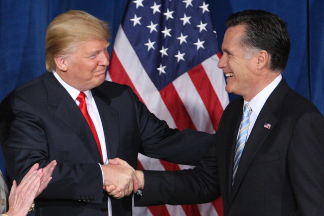 USA-ELECTION-TRUMP-ROMNEY Mitt Romney, qui fut l'un des plus virulents... (photo Steve Marcus, archives REUTERS)