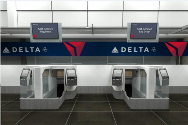 Souriez pour déposer votre valise Delta testera dès cet été quatre nouvelles machines... (Photo fournie par Delta)