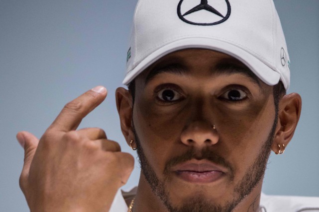 AUTO-PRIX-F1-BRA-HAMILTON Lewis Hamilton, déjà assuré du championnat des pilotes... (photo : AFP)