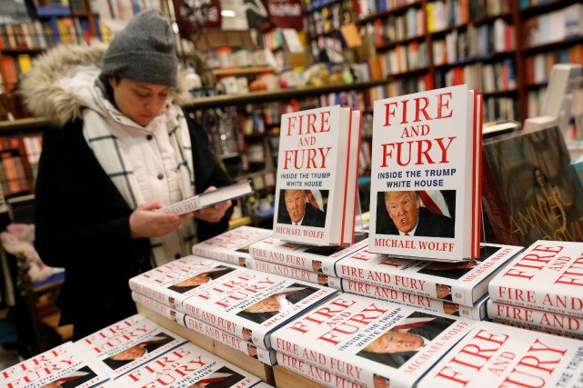 Les ventes du livre de Michael Wolff sur Donald Trump en première place Le livre Fire and Fury est déjà au sommet du... (Photo Shannon Stapleton, REUTERS)