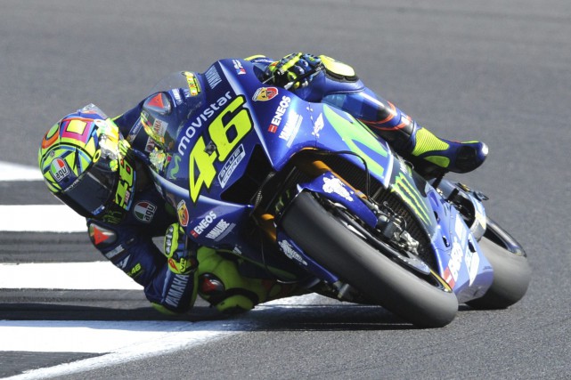 Britain Motorcycle Grand Prix L'italien Valentino Rossi --neuf fois champion du monde--... (photo AP)