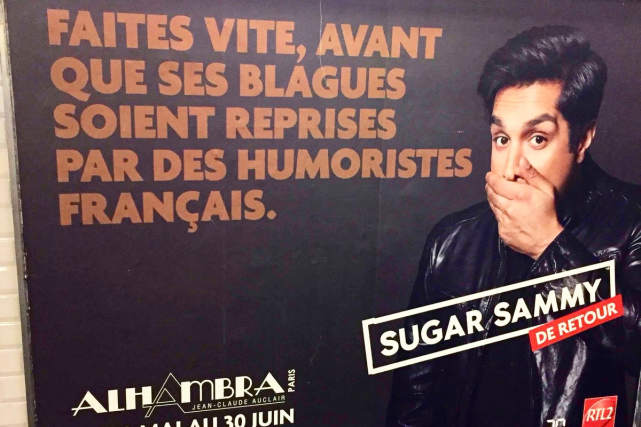 Un bon coup de pub en France pour Sugar Sammy | Frédéric ...