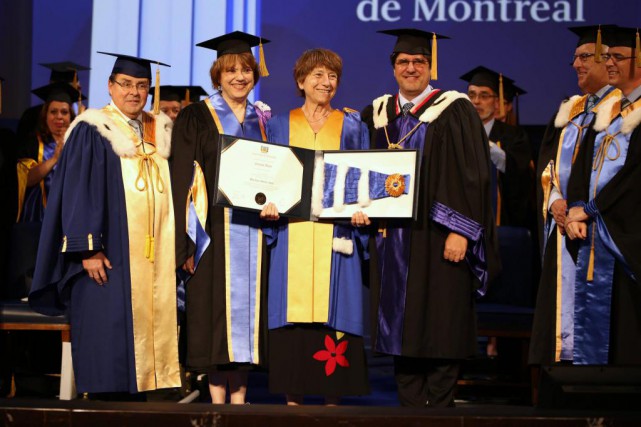 Université de Montréal: doctorat honorifique pour Françoise David Le doctorat honorifique de Françoise David lui a... (Photo Benjamin Seropian, fournie par l'Université de Montréal)