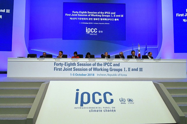 Le groupe des experts du climat de  l'ONU (Giec)... (Photo JUNG YEON-JE, AFP)