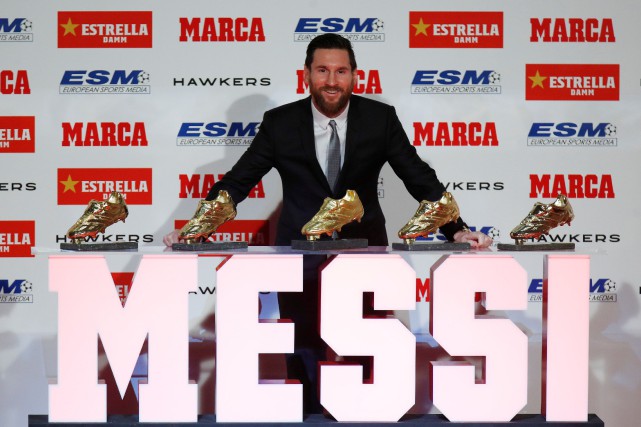 1601741 lionel messi - Barcelone : La réaction de Lionel Messi après avoir remporté son 5e Soulier d’Or