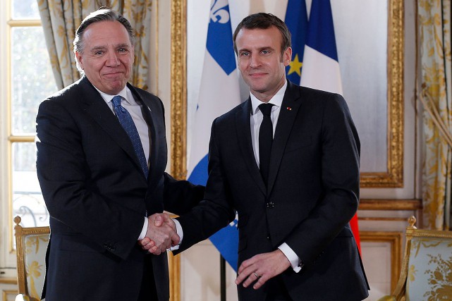 François Legault rencontre Emmanuel Macron à l'Élysée