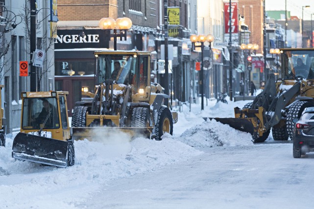 Montréal: malgré le froid, un quart de la neige ramassée