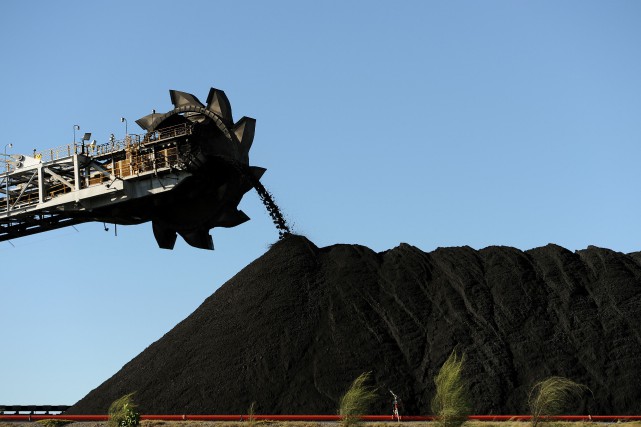 L'Australie est un des premiers producteurs de charbon... (Photo GREG WOOD, archives AGENCE FRANCE-PRESSE)