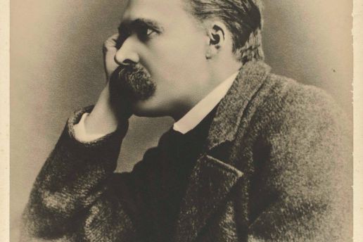 Portrait de Friedrich Nietzsche dans une pose mélancolique,... (PHOTO FOURNIE PAR LE MBAC)