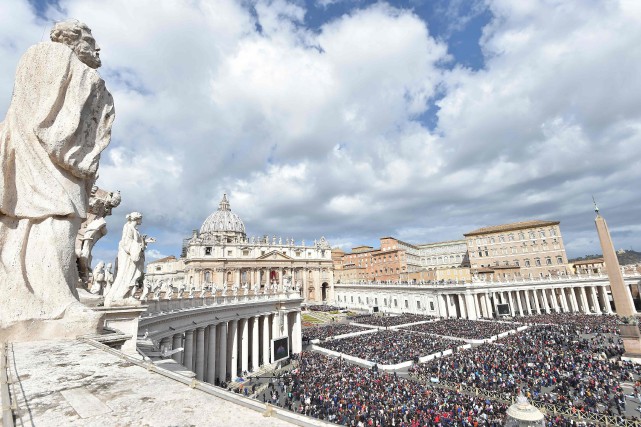 LaÂ place Saint-Pierre, au Vatican.... (PHOTO AFP)