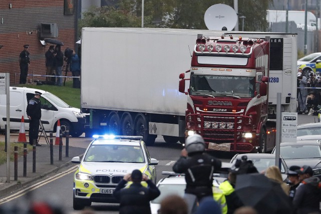 Grande-Bretagne: les 39 morts retrouvés dans un camion étaient Chinois