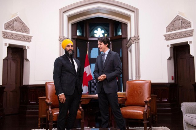 Jagmeet Singh lance un avertissement à Justin Trudeau
