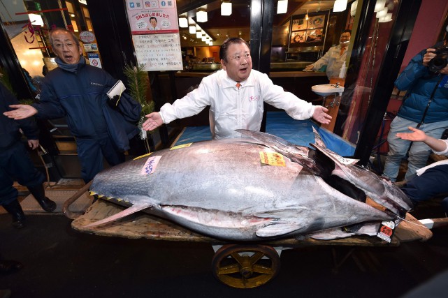 Japon: nouvelle prise à plus de 2 millions pour le «roi du thon»